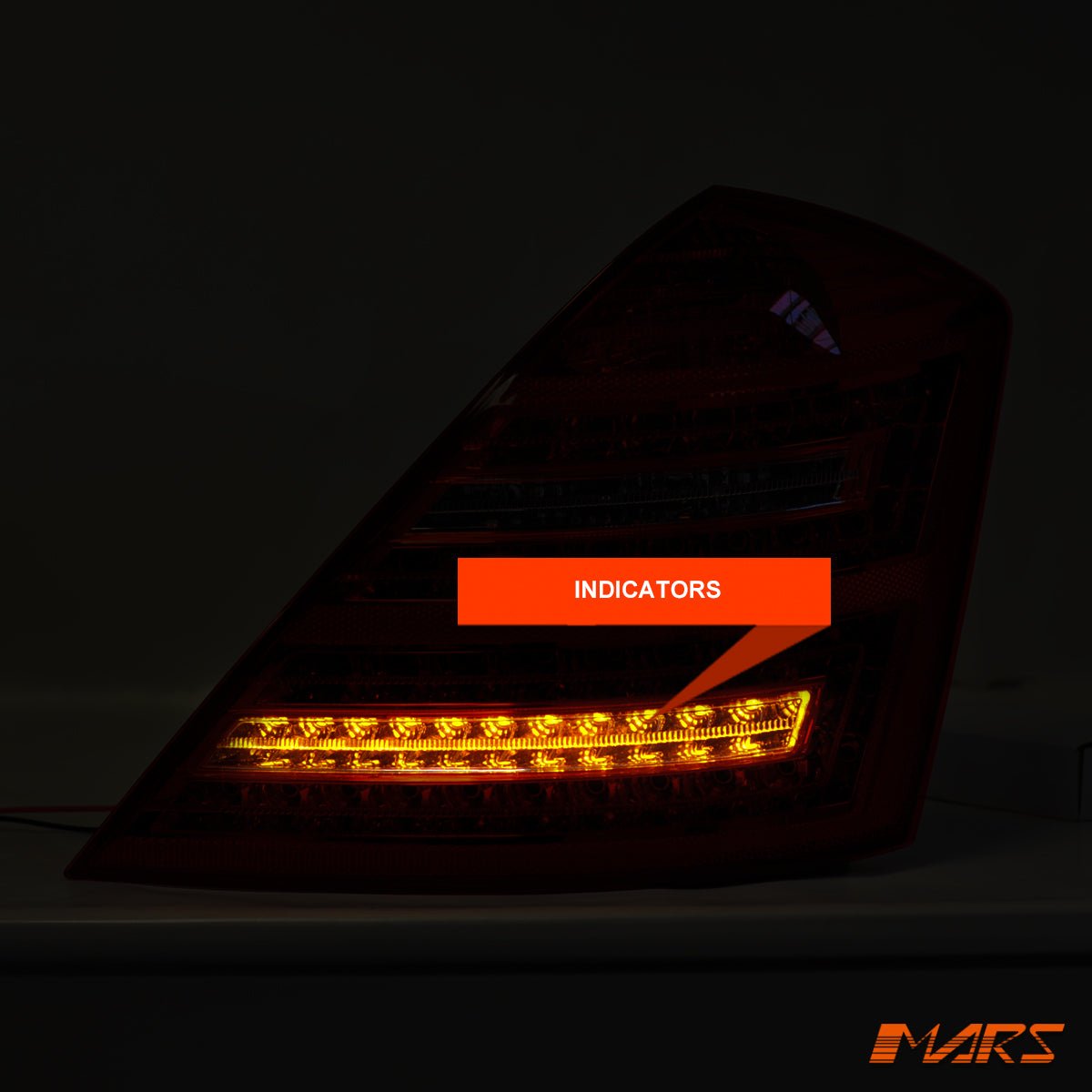 Smoked Red LED Tail Lights for Mercedes - Benz S - Class W221 Sedan 2006 - 2009 & S63 AMG - Mars Performance