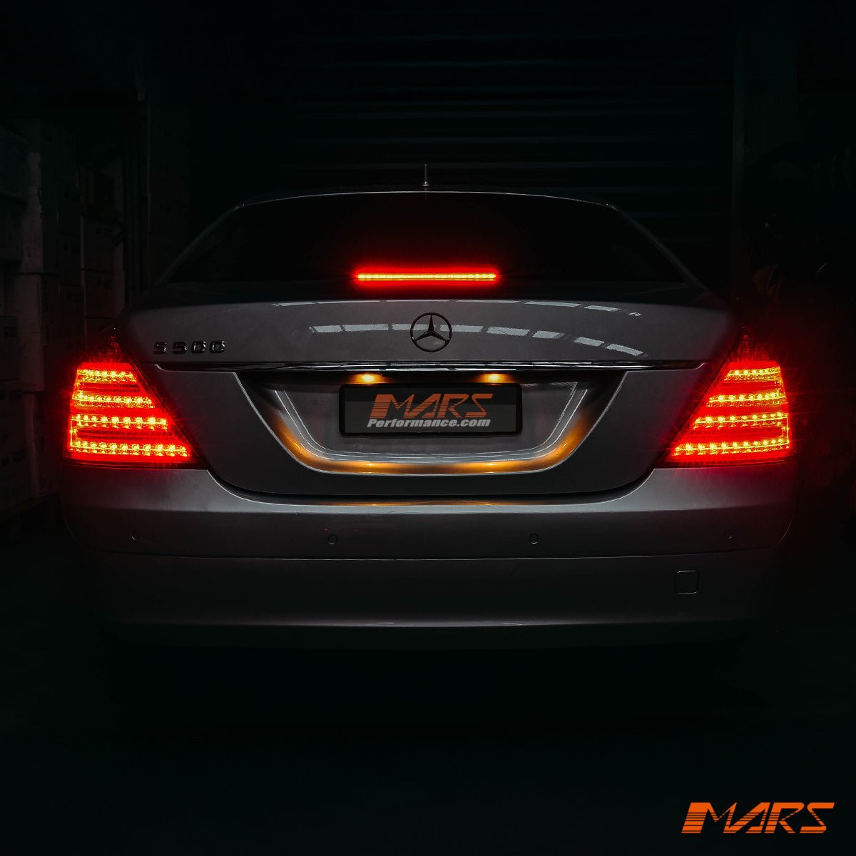 Smoked Red LED Tail Lights for Mercedes - Benz S - Class W221 Sedan 2006 - 2009 & S63 AMG - Mars Performance