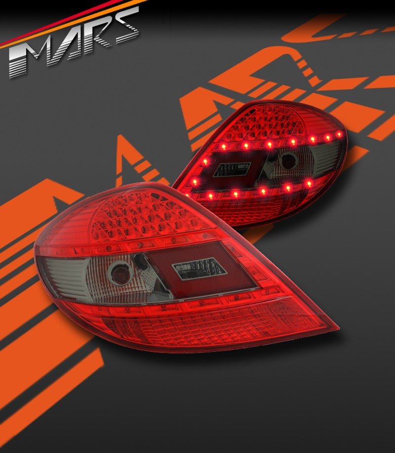Smoked Red LED Tail Lights for Mercedes - Benz SLK R171 Convertible - Mars Performance