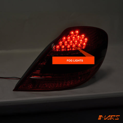 Smoked Red LED Tail Lights for Mercedes - Benz SLK R171 & SLK55 AMG 2003 - 2010 - Mars Performance