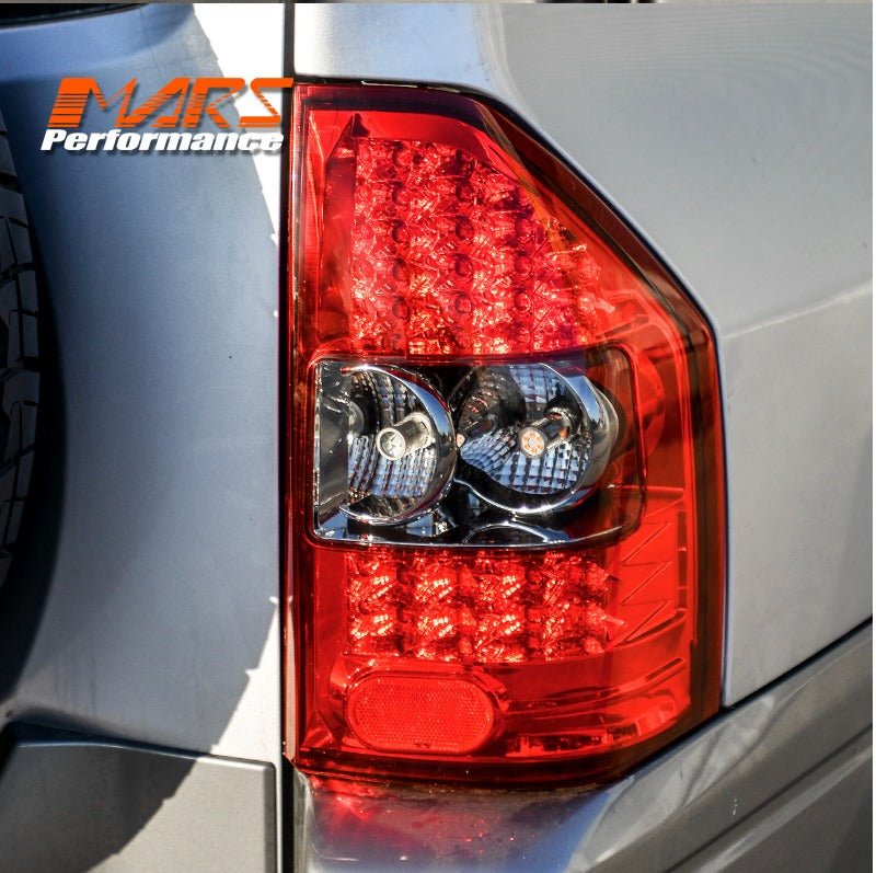 Smoked Red LED Tail lights for Mitsubishi Pajero NM NP 2000 - 2006 - Mars Performance
