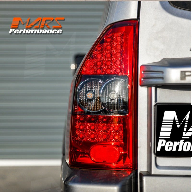 Smoked Red LED Tail lights for Mitsubishi Pajero NM NP 2000 - 2006 - Mars Performance