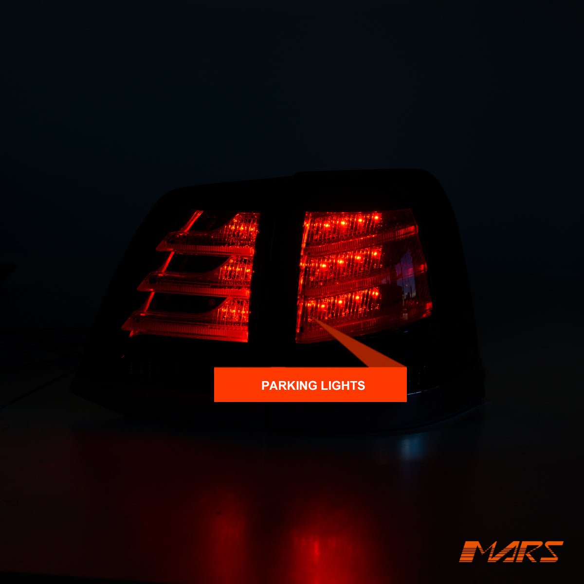 Smoked Red LED Tail Lights for TOYOTA LANDCRUISER FJ200 LC200 200 Series 2007 - 2015 - Mars Performance