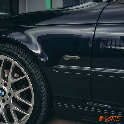 Smoked Side Fender Guard turn signal indicator lights for BMW 3 - Series E46 Pre LCI Coupe & Sedan - Mars Performance