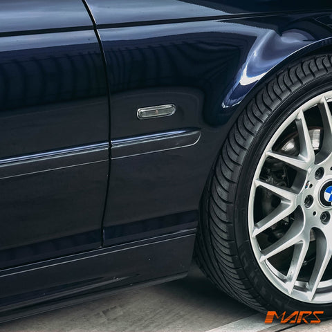 Smoked Side Fender Guard turn signal indicator lights for BMW 3 - Series E46 Pre LCI Coupe & Sedan - Mars Performance