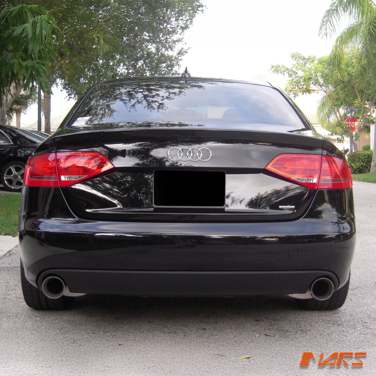 Sports Rear Bumper bar Diffuser Bodykit with Twin Exhaust outlet for AUDI A4 B8 2009 - 2011 Sedan - Mars Performance