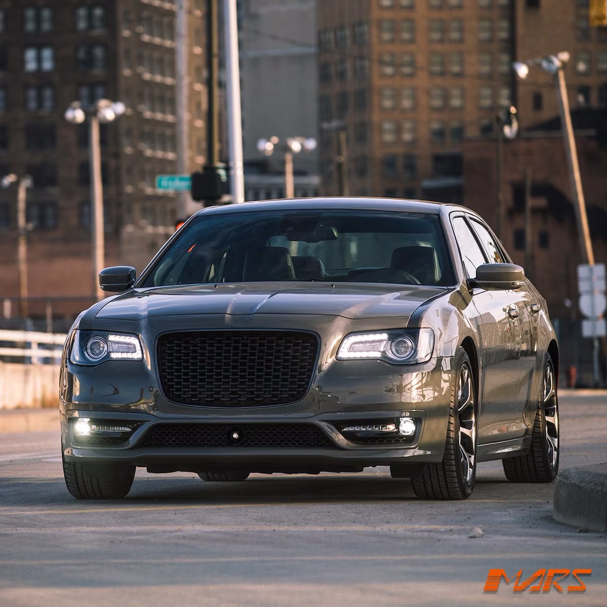 SRT Style Front Bumper Bar Bodykit with Grill & DRL Lights for Chrysler 300 LX 2012 - 2021 - Mars Performance