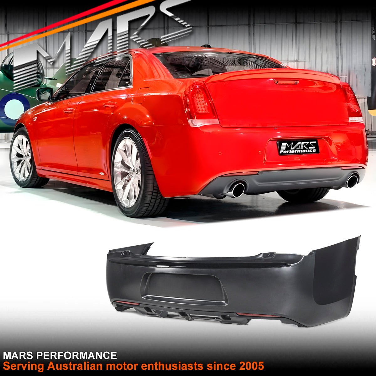SRT Style Rear Bumper Bar Cover Bodykit for Chrysler 300 LX 2015 - 2021 - Mars Performance