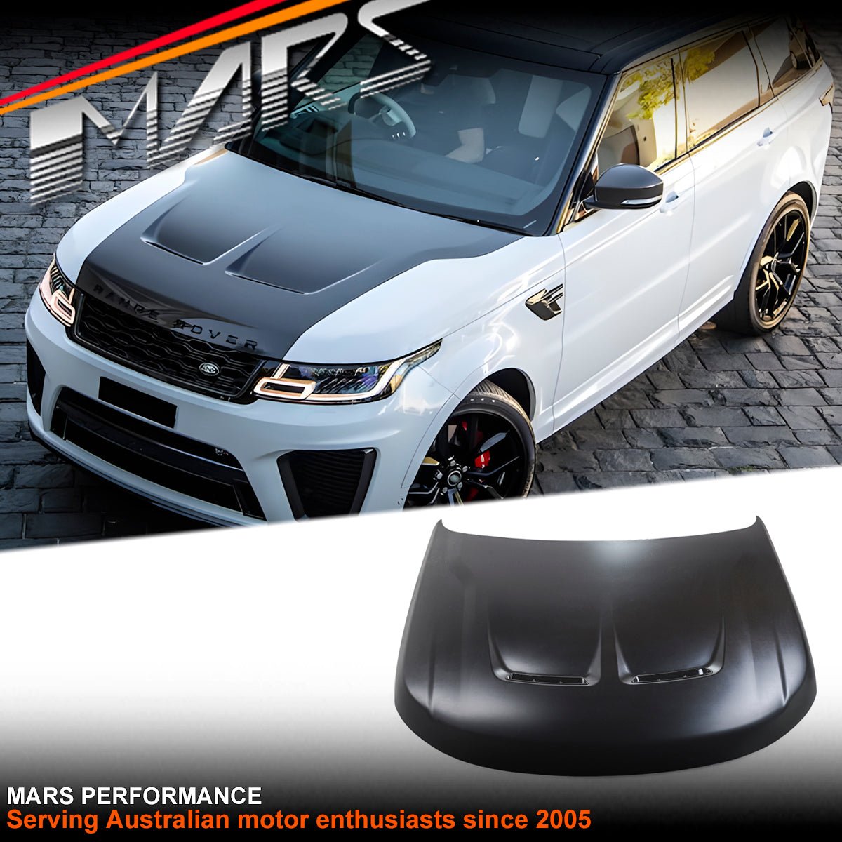 SVR Style Aluminium Bonnet Hood with Vent Bodykit for LAND ROVER Range ...