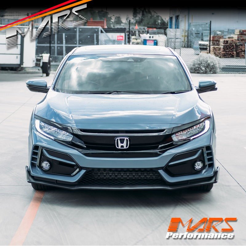 Type R MK2 Style Front Bumper Bar Bodykit for Honda Civic X Sedan & Hatch 2016 - 2021 - Mars Performance