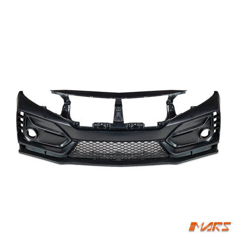 Type R MK2 Style Front Bumper Bar Bodykit for Honda Civic X Sedan & Hatch 2016 - 2021 - Mars Performance