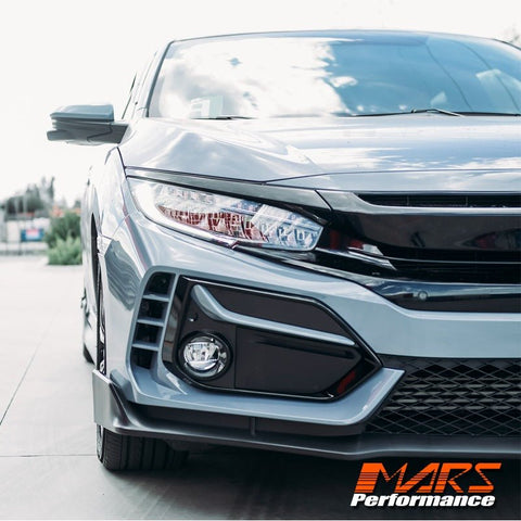 Type R MK2 Style Front Bumper Bar Bodykit for Honda Civic X Sedan & Hatch 2016 - 2021 - Mars Performance