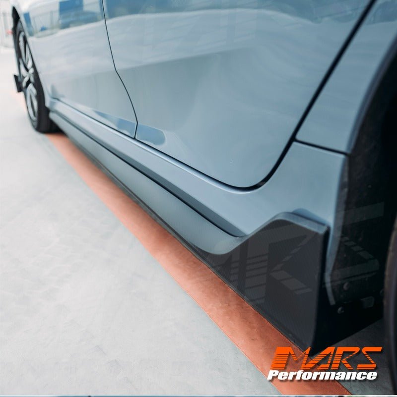 TYPE R Style Lower Side Skirt BodyKits for Honda Civic FC Sedan & Hatch 2016 - 2021 - Mars Performance