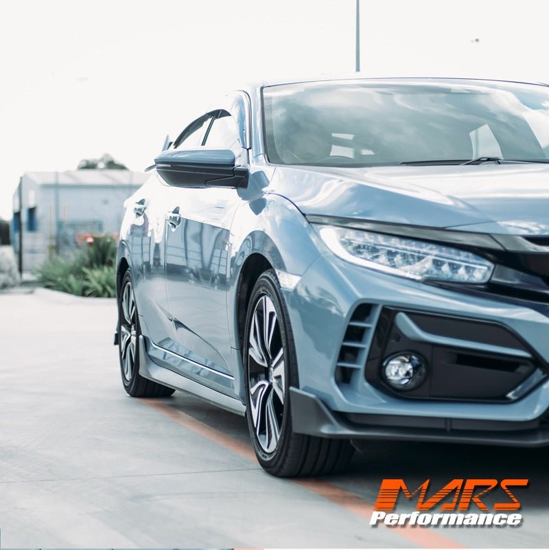 TYPE R Style Lower Side Skirt BodyKits for Honda Civic FC Sedan & Hatch 2016 - 2021 - Mars Performance