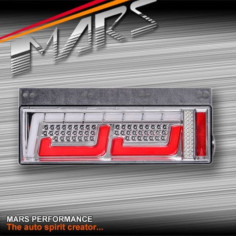 Universal Fit Full LED 3D Stripe Tail lights with dynamic indicators for 24V Truck & Trailer - Mars Performance