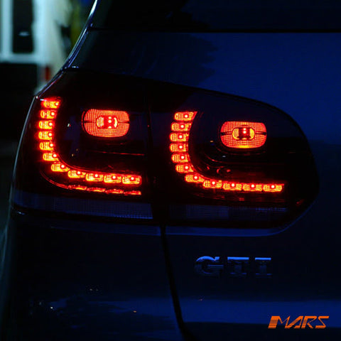 Update LED Tail lights for Volkswagen VW Golf VI 6 Hatch 2008 - 2013 & R20 GTi - Mars Performance