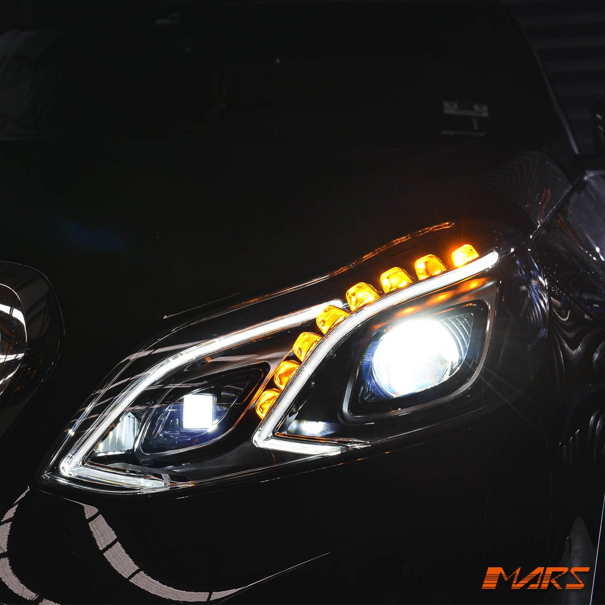 Upgrade FULL LED AMG E63 Style Projector Head Lights for Mercedes - Benz E - Class W212 2013 - 2016 - Mars Performance