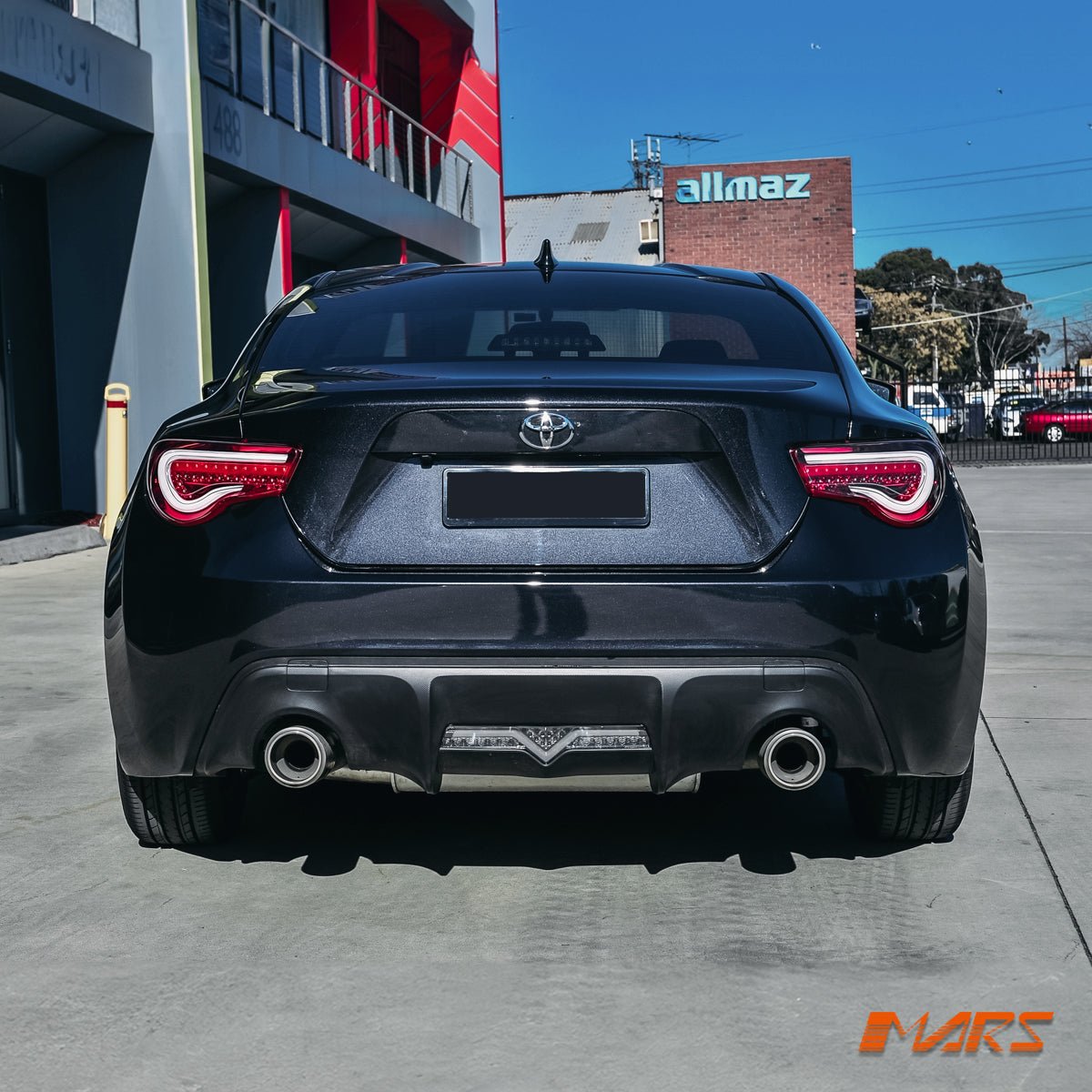 VALENTI JDM Clear Red Full LED 3D Stripe Bar Tail lights with Sequential Indicators for Toyota 86 ZN6 GT GTS & Subaru BRZ ZC6 - Mars Performance