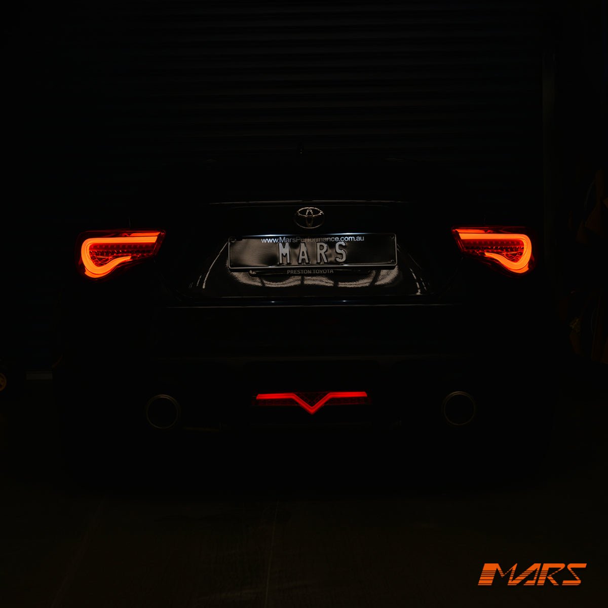 VALENTI Smoked Full LED 3D Red Stripe Bar Tail lights with Sequential Indicators for Toyota 86 ZN6 GT GTS & Subaru BRZ ZC6 - Mars Performance
