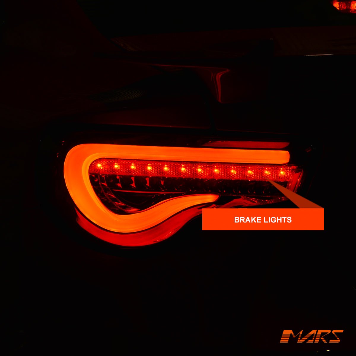 VALENTI Smoked Full LED 3D Red Stripe Bar Tail lights with Sequential Indicators for Toyota 86 ZN6 GT GTS & Subaru BRZ ZC6 - Mars Performance