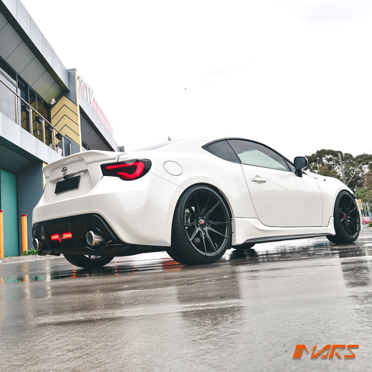 VALENTI Smoked Full LED 3D White Stripe Bar Tail lights with Sequential Indicators for Toyota 86 ZN6 GT GTS & Subaru BRZ ZC6 - Mars Performance