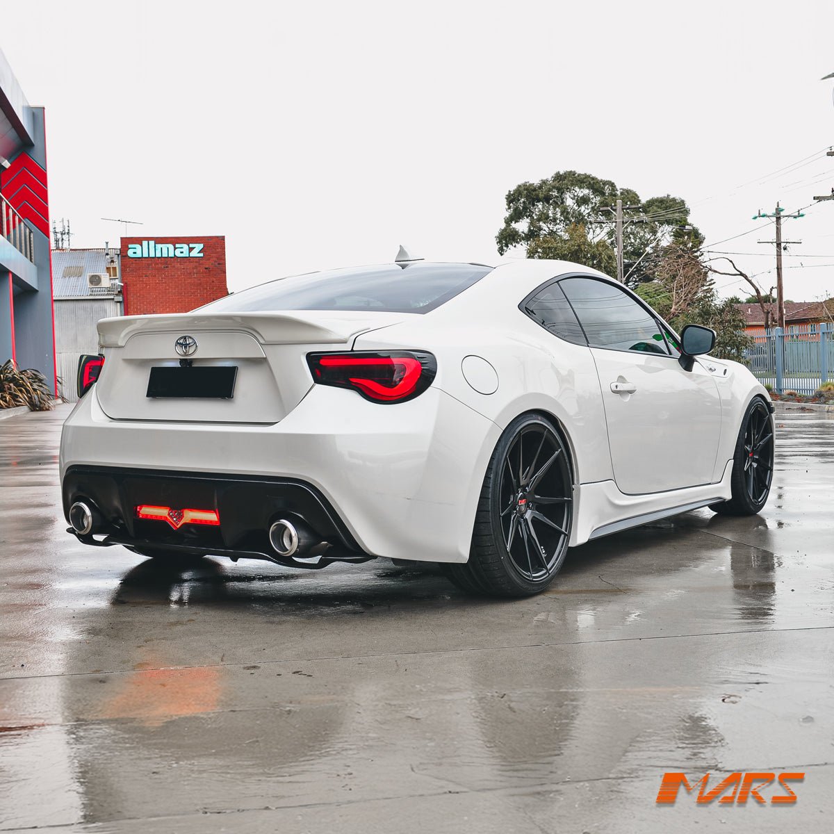 VALENTI Smoked Full LED 3D White Stripe Bar Tail lights with Sequential Indicators for Toyota 86 ZN6 GT GTS & Subaru BRZ ZC6 - Mars Performance
