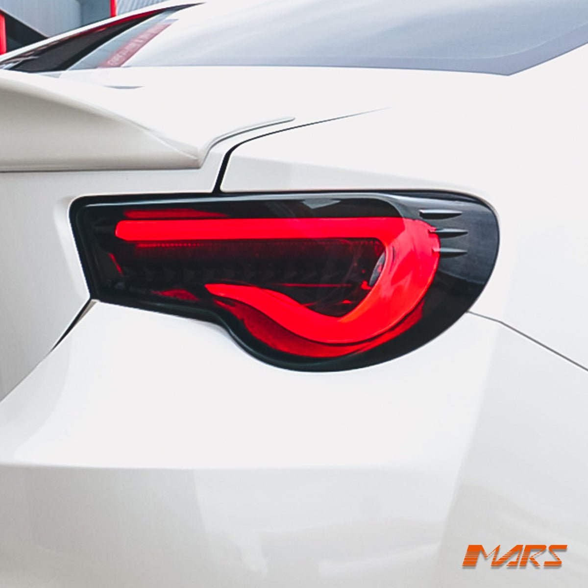 VALENTI Smoked Full LED 3D White Stripe Bar Tail lights with Sequential Indicators for Toyota 86 ZN6 GT GTS & Subaru BRZ ZC6 - Mars Performance