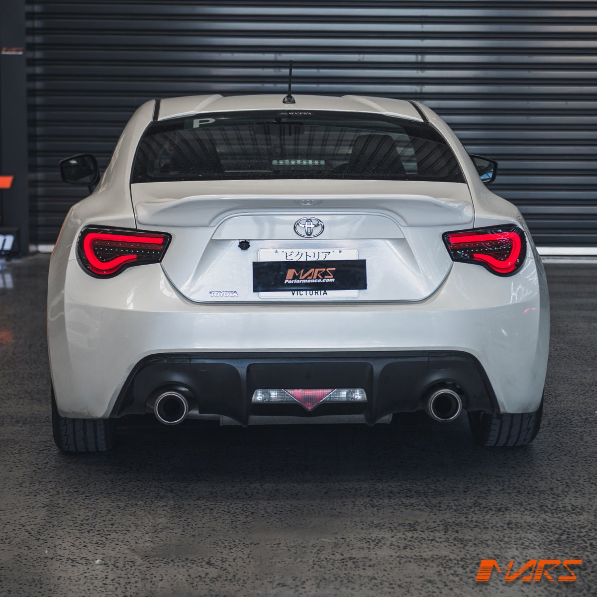 VALENTI Smoked Full LED 3D White Stripe Bar Tail lights with Sequential Indicators for Toyota 86 ZN6 GT GTS & Subaru BRZ ZC6 - Mars Performance