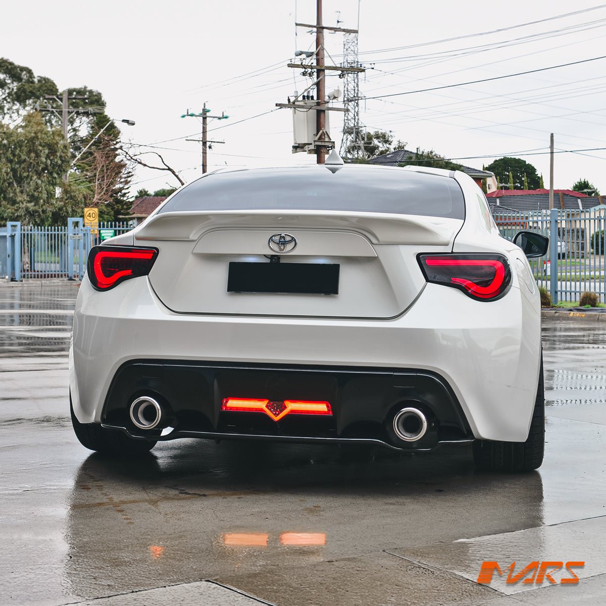 VALENTI Smoked Full LED 3D White Stripe Bar Tail lights with Sequential Indicators for Toyota 86 ZN6 GT GTS & Subaru BRZ ZC6 - Mars Performance