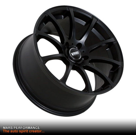 VMR V701 4 x 19 Inch Matt Black Concave Alloy Wheels Rims 5x112 - Mars Performance