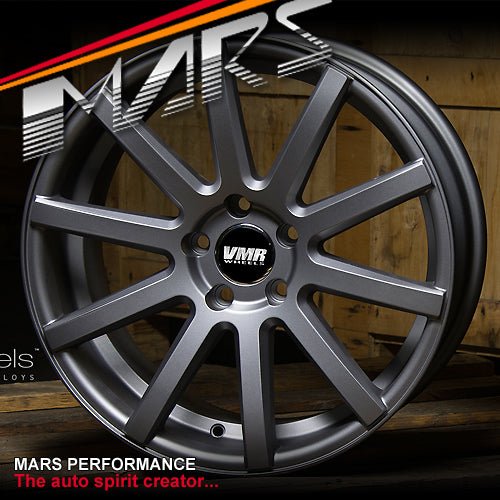 VMR V702 19 Inch Matt Gun Metal Alloy Wheels Rims - Mars Performance