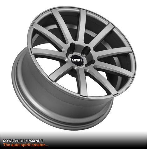 VMR V702 19 Inch Matt Gun Metal Alloy Wheels Rims - Mars Performance