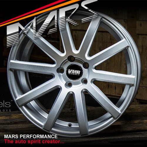 VMR V702 4 x 19 Inch Matt Hyper Silver Alloy Wheels Rims 5x112 - Mars Performance