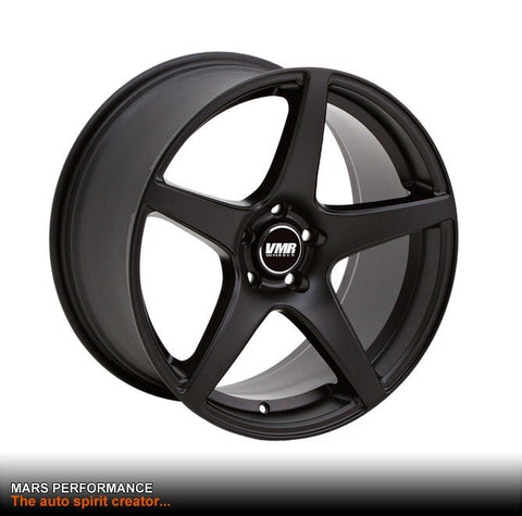 VMR V705 4 x 19 Inch Matt Black Concave Alloy Wheels Rims 5x112 - Mars Performance