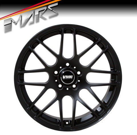 VMR V718 19x8.5 Inch Matt Black Concave Alloy Wheels Rims 5x112 - Mars Performance