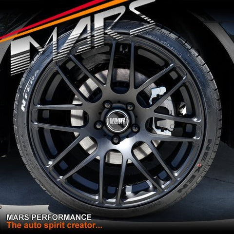 VMR V718 19x8.5 Inch Matt Black Concave Alloy Wheels Rims 5x112 - Mars Performance