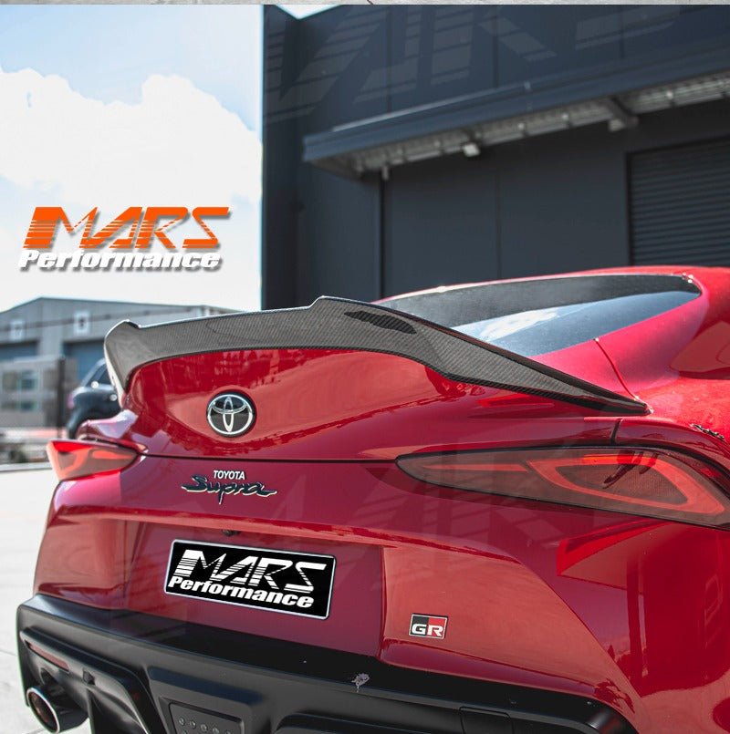 VST Style Carbon Fibre Rear trunk boot lip Spoiler Wing Bodykit for Toyota Supra A90 2019 - 2024 GR GT GTS - Mars Performance