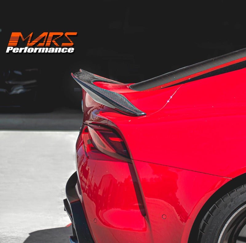 VST Style Carbon Fibre Rear trunk boot lip Spoiler Wing Bodykit for Toyota Supra A90 2019 - 2024 GR GT GTS - Mars Performance