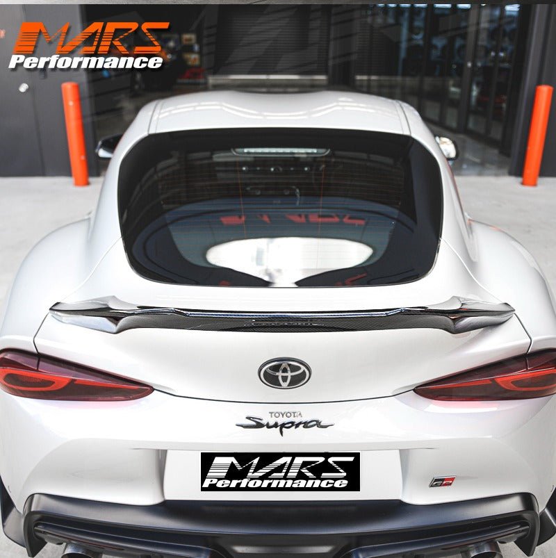 VST Style Carbon Fibre Rear trunk boot lip Spoiler Wing Bodykit for Toyota Supra A90 2019 - 2024 GR GT GTS - Mars Performance