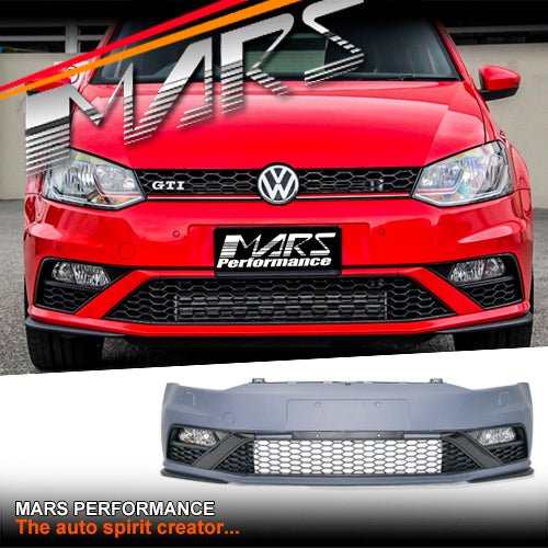 VW GTi Style Front Bumper Bar for VolksWagen VW POLO 6R & 6C 10 - 18 - Mars Performance