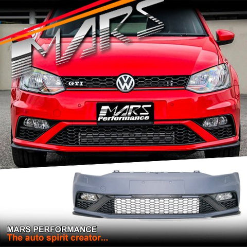 VW GTi Style Front Bumper Bar for VolksWagen VW POLO 6R & 6C 10 - 18 - Mars Performance
