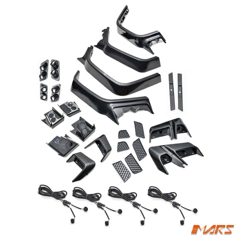 With Paint & Installation - Brabus WideStar Style Full Bodykit for Mercedes - Benz G - Class W464 W463A & G63 AMG 2019 - 2024 - Mars Performance