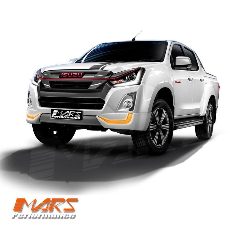 X Series Front Bumper Bar Cover Bodykit with DRL Lights for ISUZU D - Max 2016 - 2019 UTE - Mars Performance
