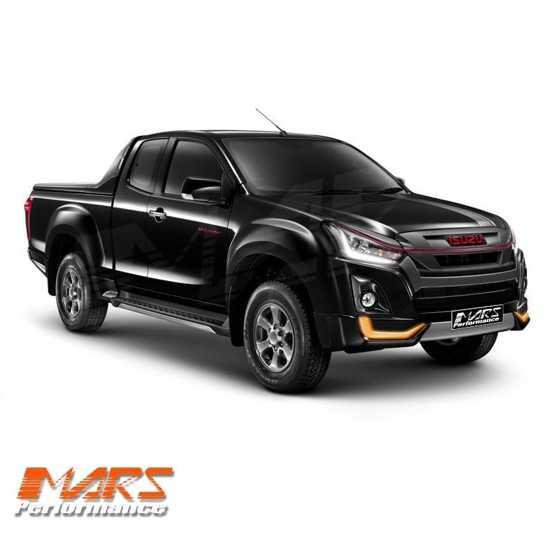 X Series Front Bumper Bar Cover Bodykit with DRL Lights for ISUZU D - Max 2016 - 2019 UTE - Mars Performance
