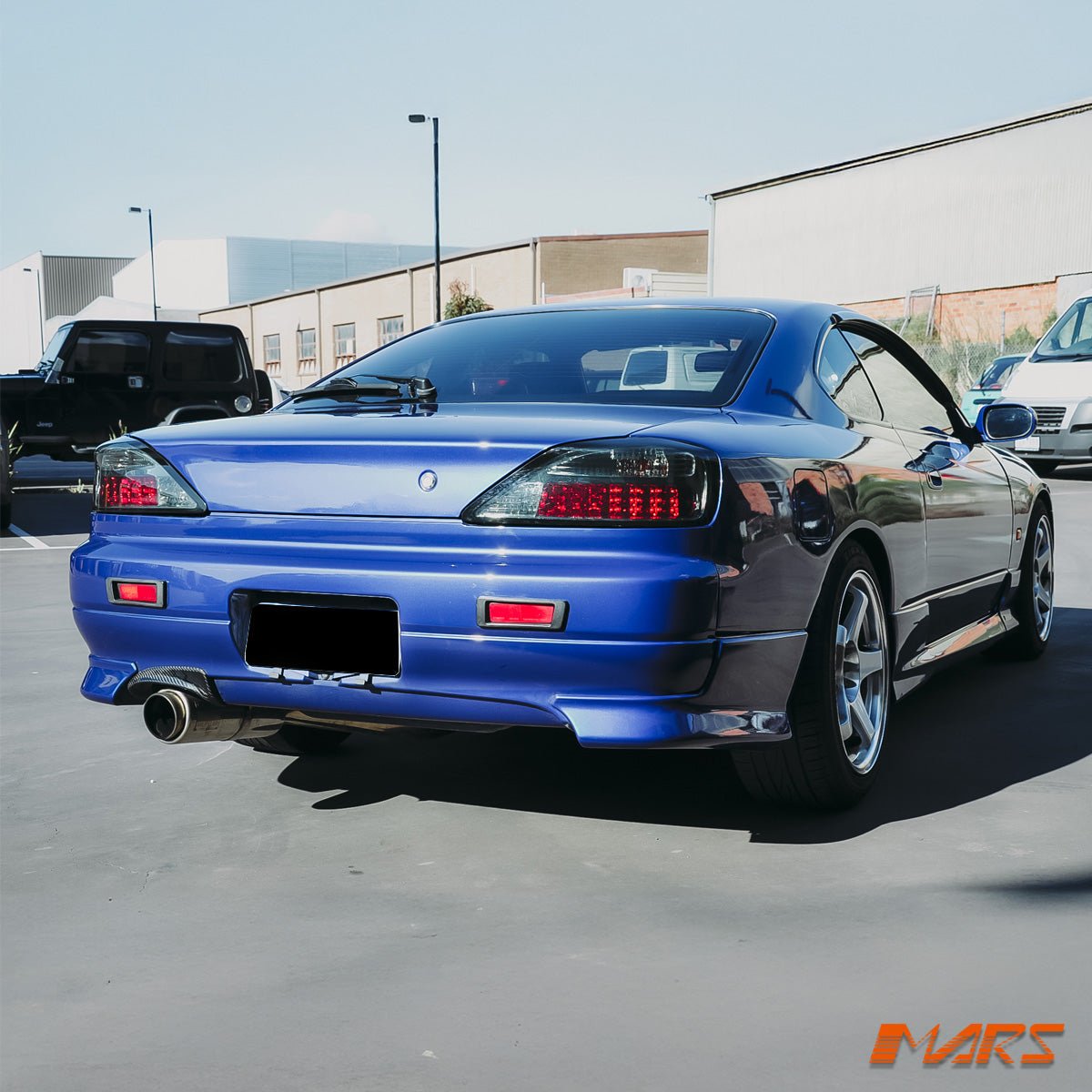 YOSHIO STYLE Smoked LED Tail Lights for Nissan 200SX Silvia S15 - Mars Performance